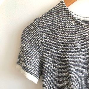 Zara cropped knit T shirt